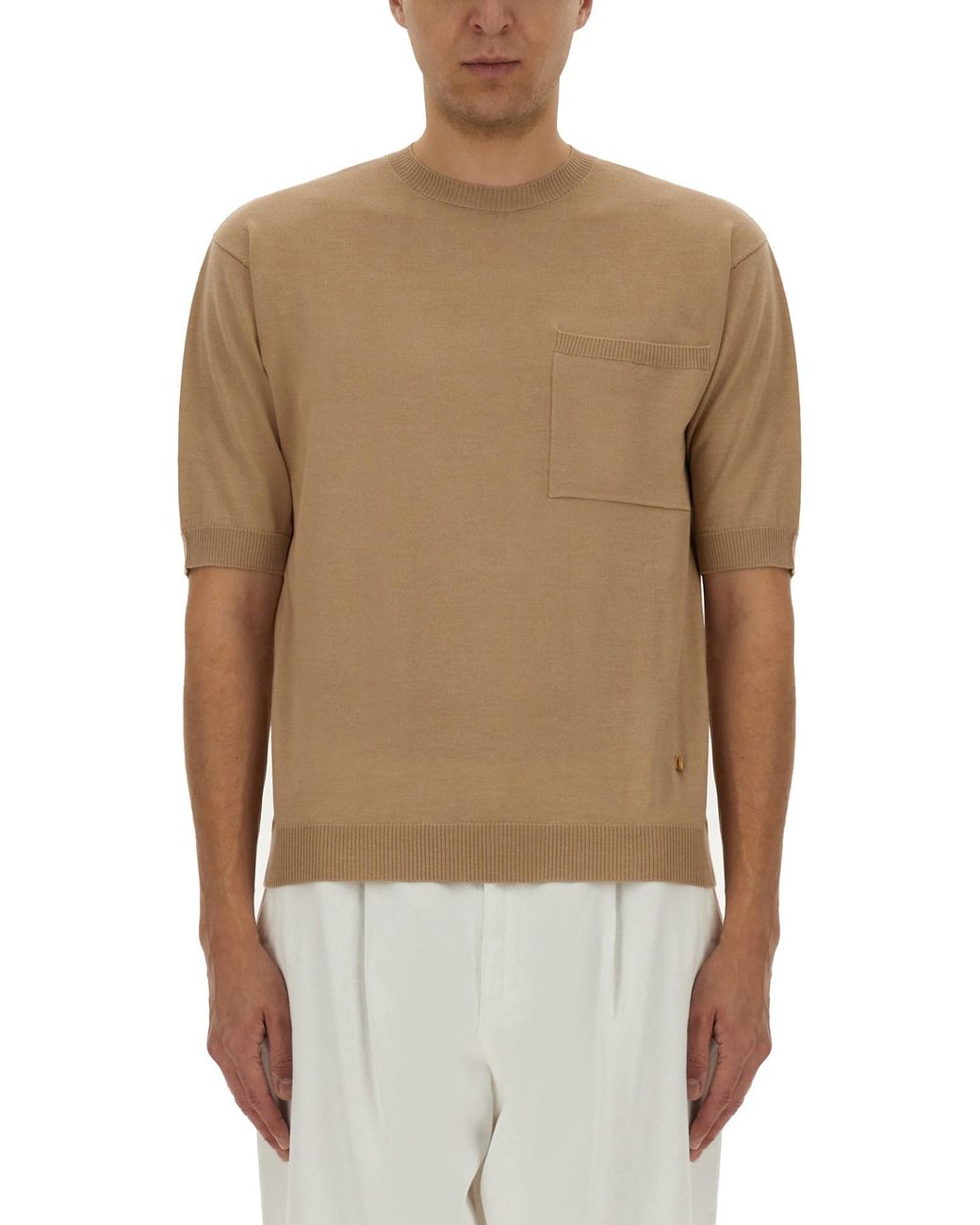 Moschino Natural Crew Neck Sweaters for men
