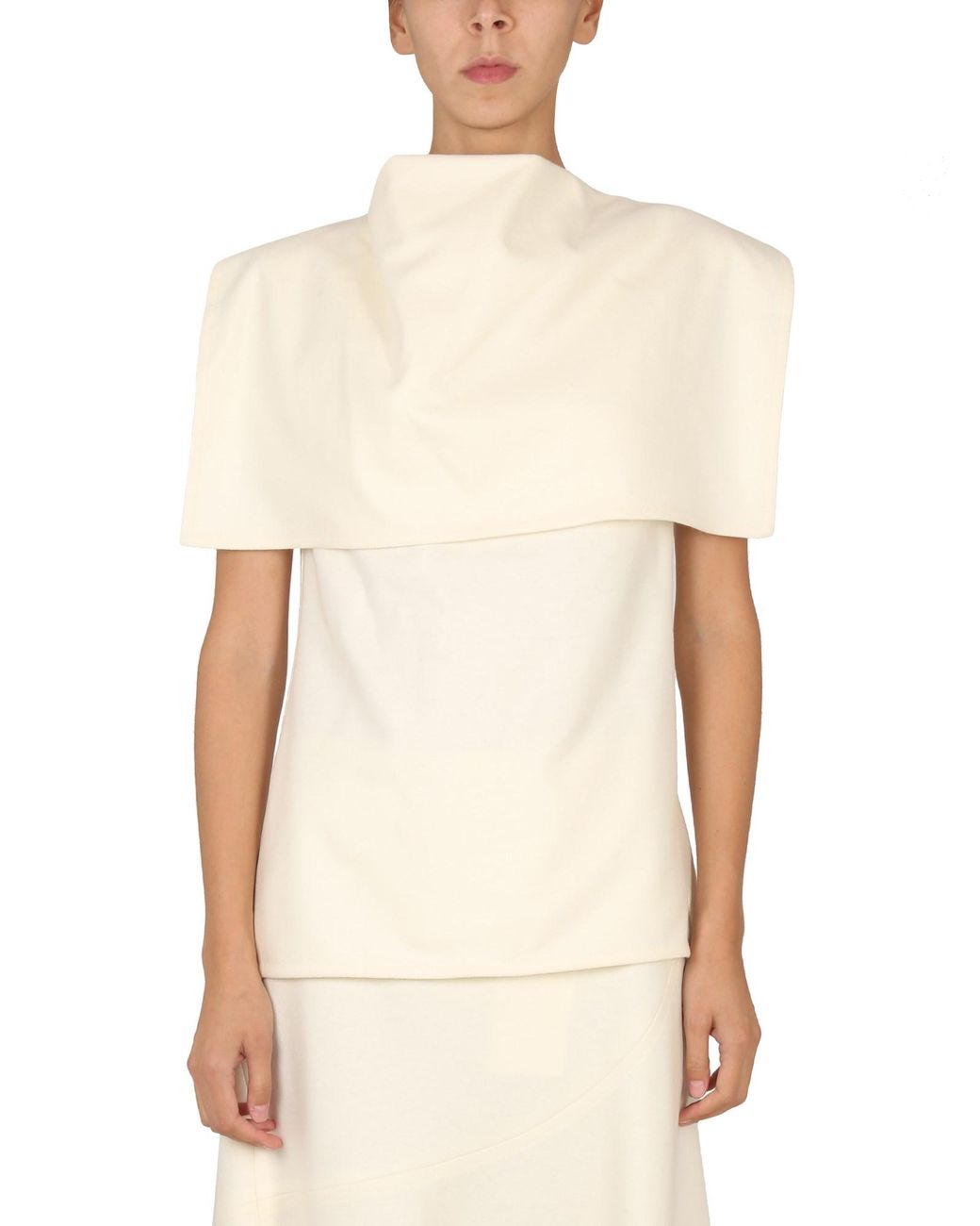 Jil Sander Natural Wool Tops