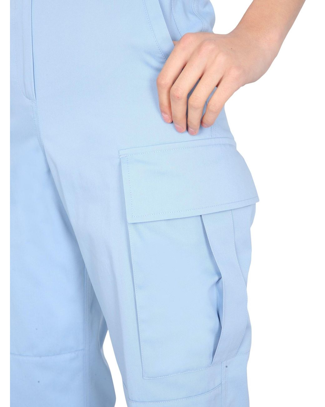 Pantaloni donna altri materiali di MSGM in Blue