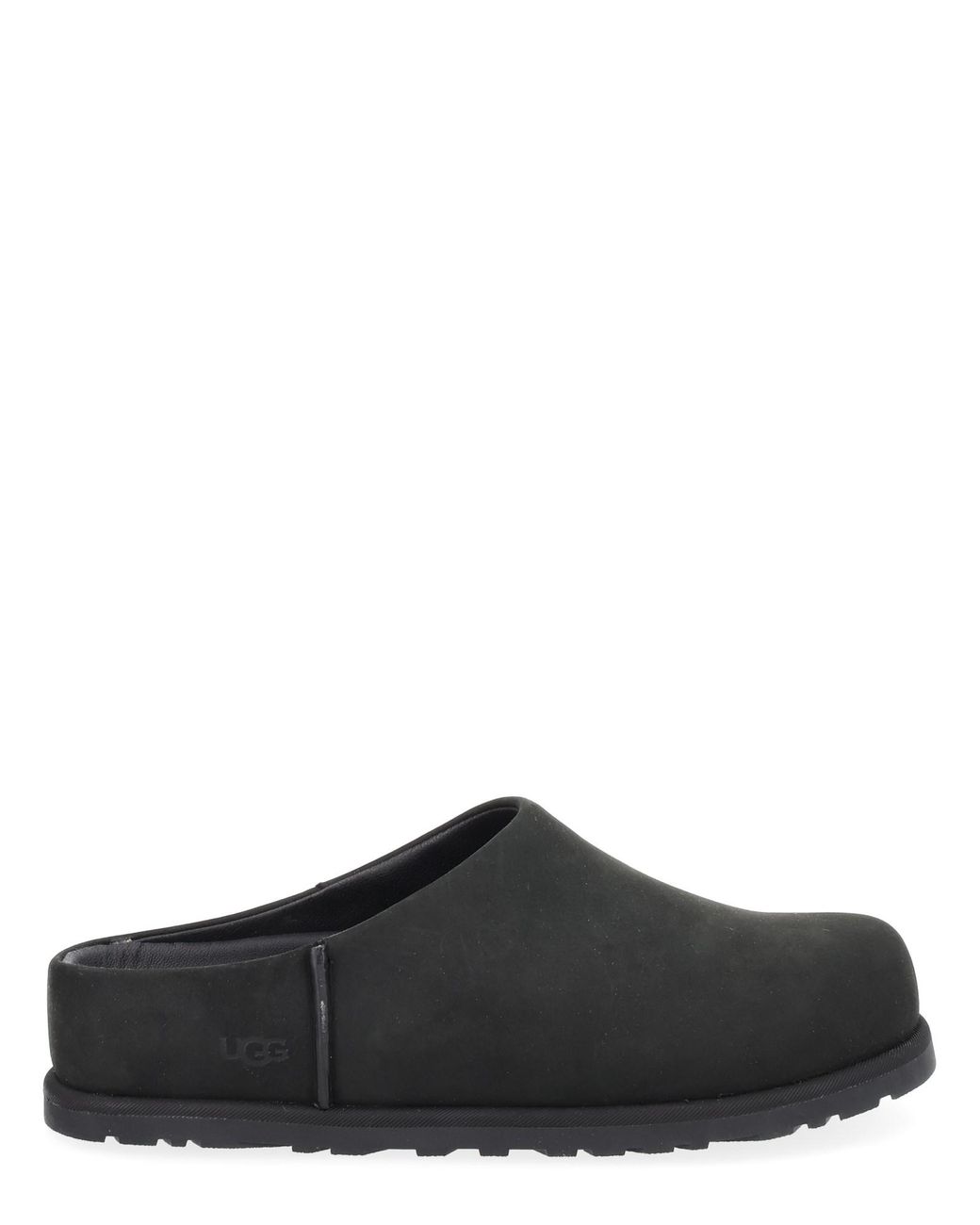 Ugg Black Stylish Leather Flats For