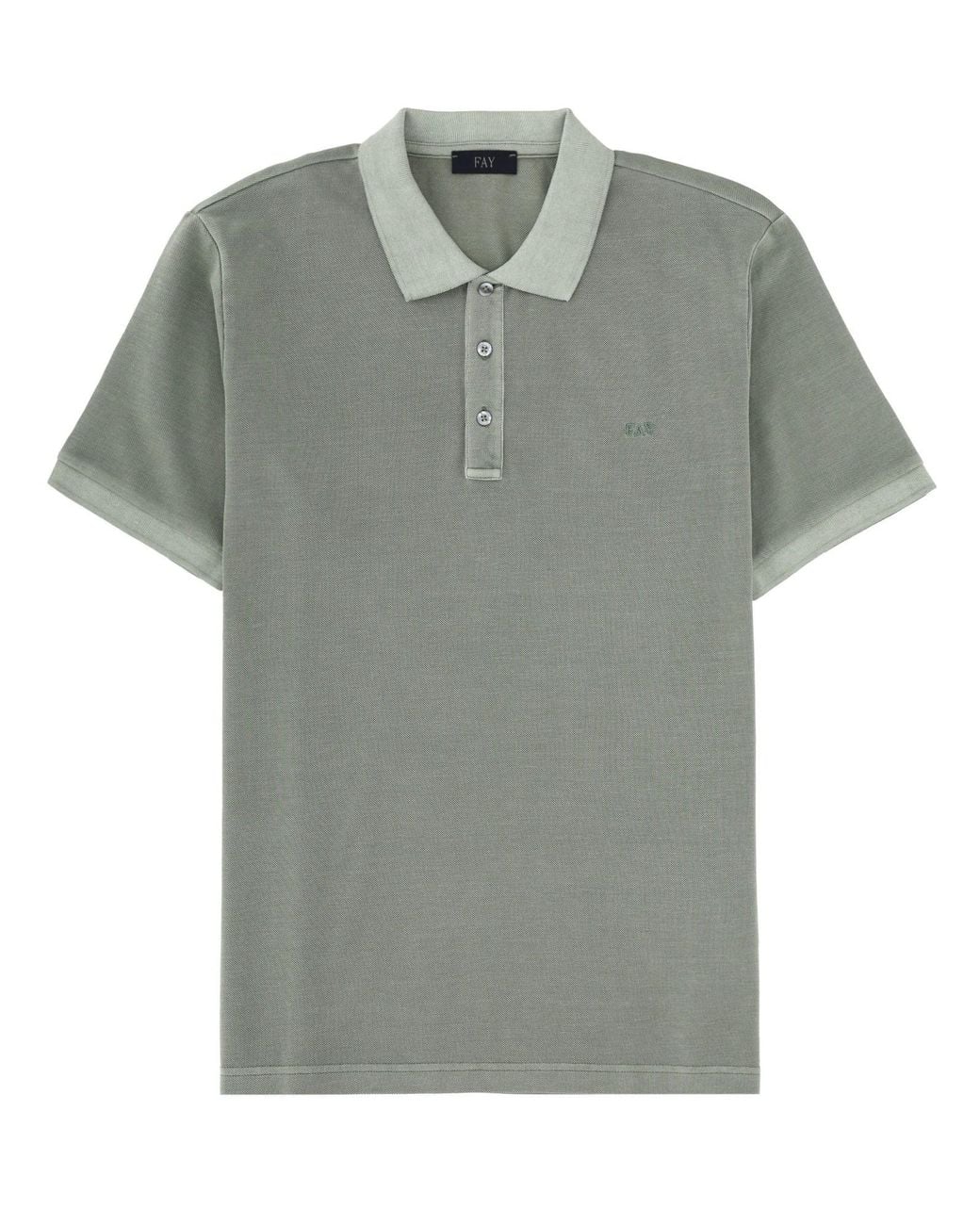 Fay Green Polo With Logo for men