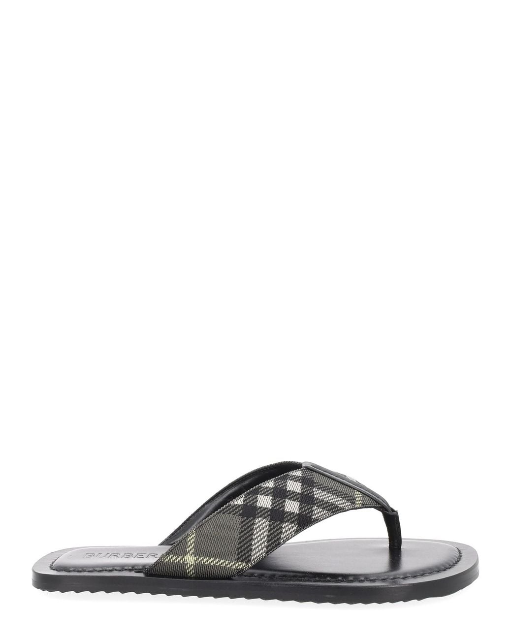 Burberry Multicolor Sandalo "Check Pavillon" for men