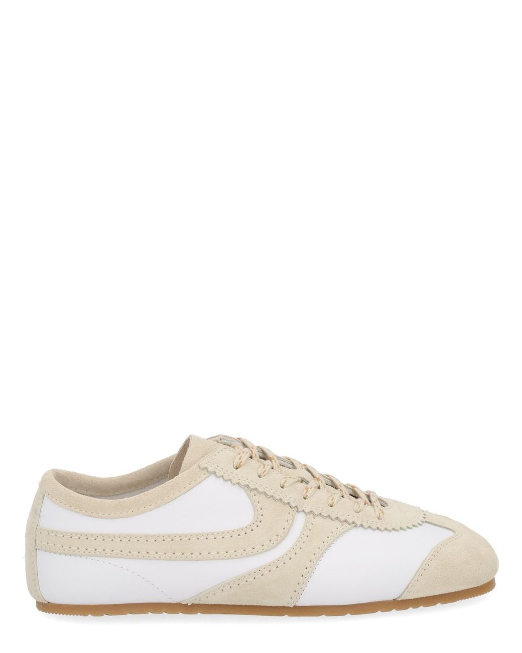 Dries Van Noten White Suede Sneaker