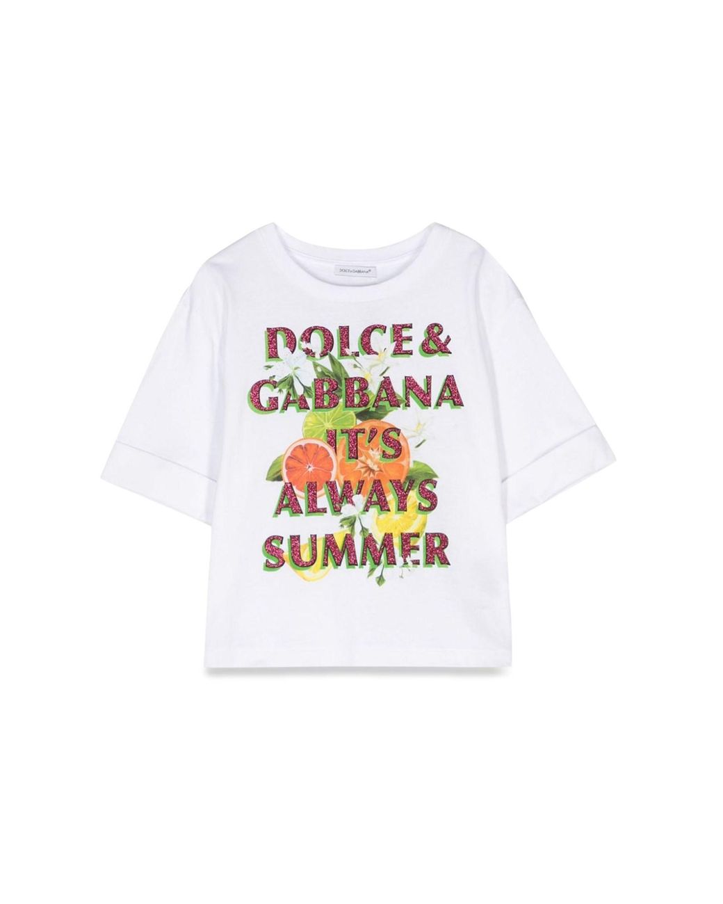 Dolce & Gabbana White Dolce & Gabbana Short Sleeve T-Shirt