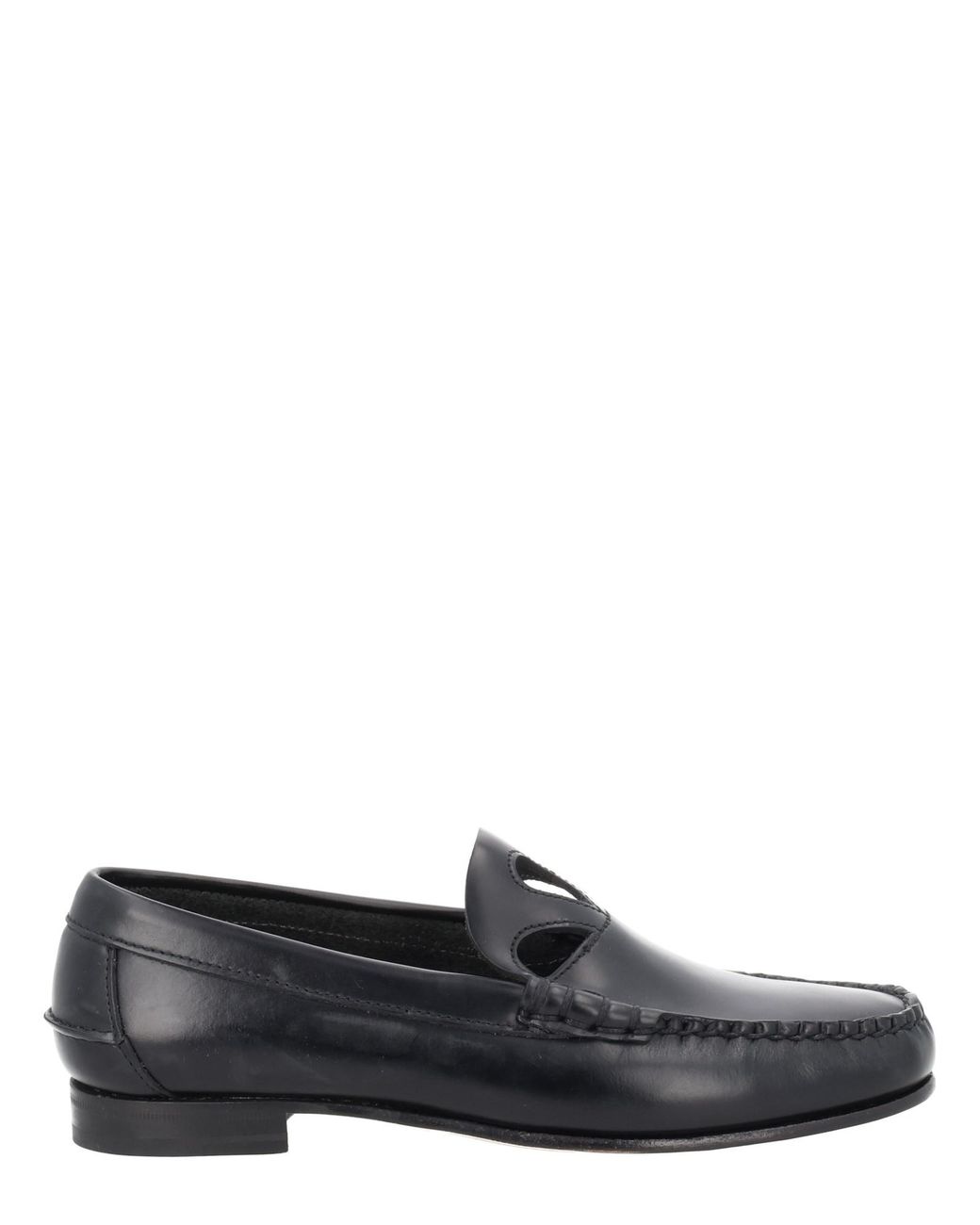 Hereu Gray Leather Loafers