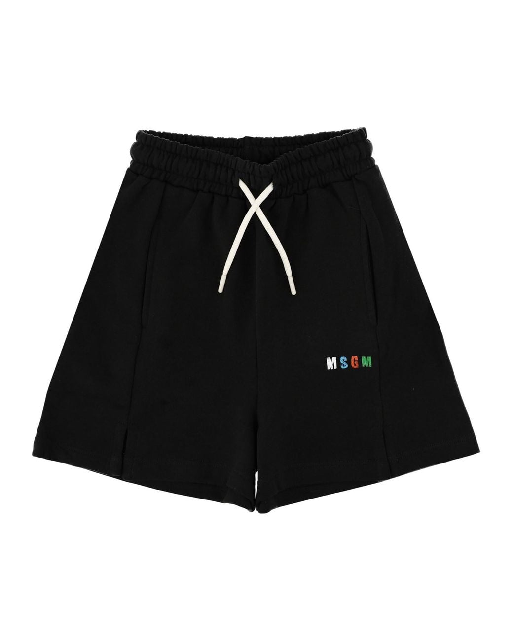 MSGM Black Bermuda Felpato