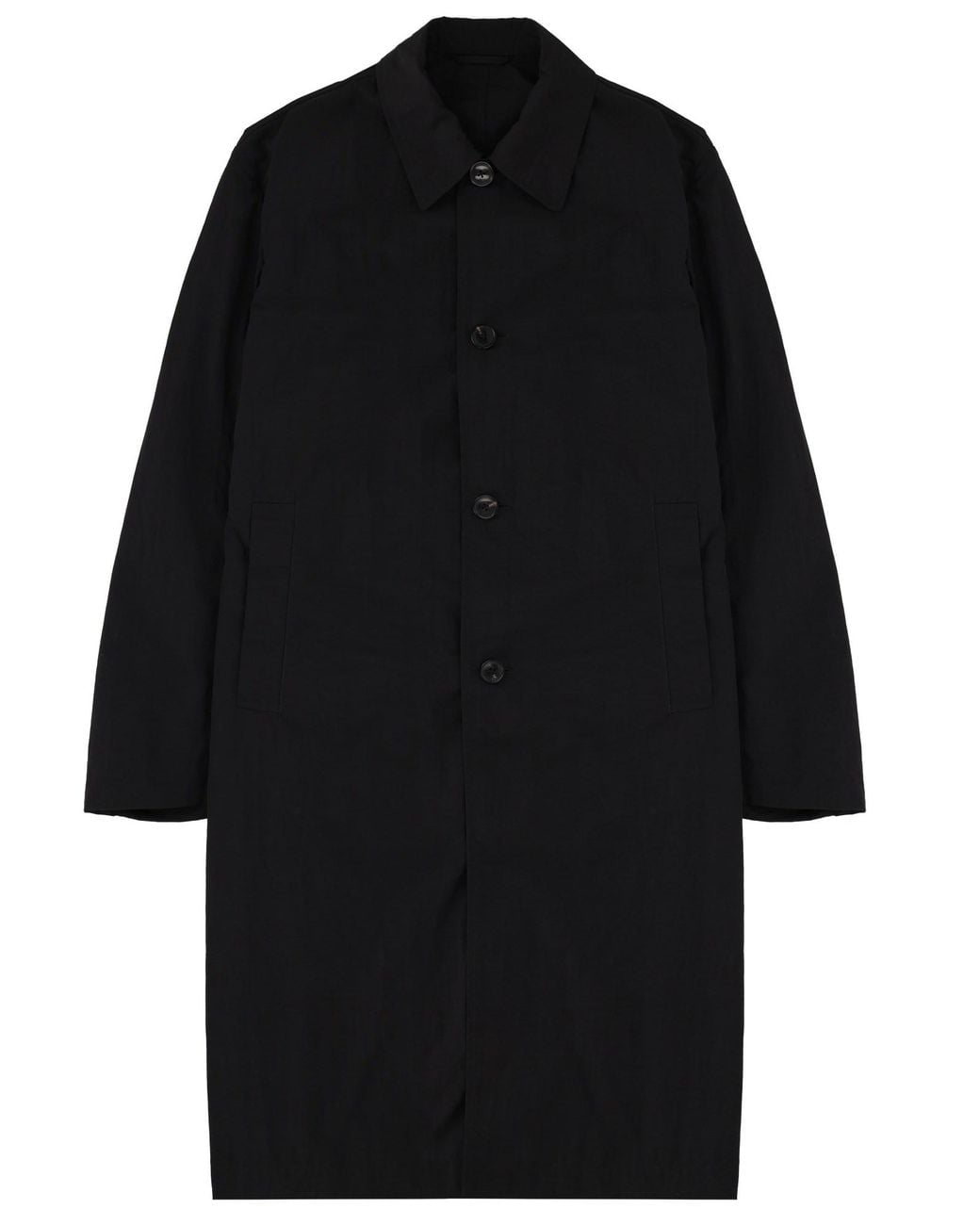 Dries Van Noten Black Trench Coat Rankles Polyamide Jacket for men