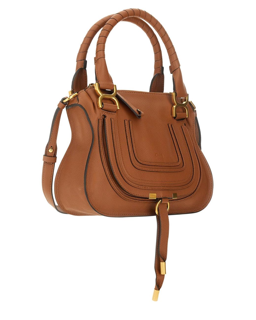 Borsa "Marcie" Small di Chloé in Brown