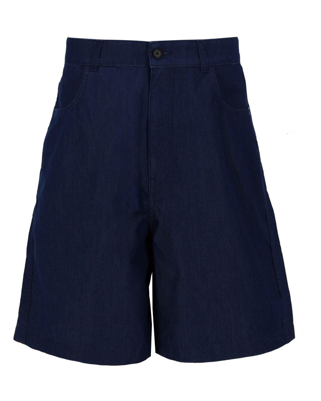 Givenchy Blue Givenchy Logo-Detailed Cotton-Blend Shorts for men
