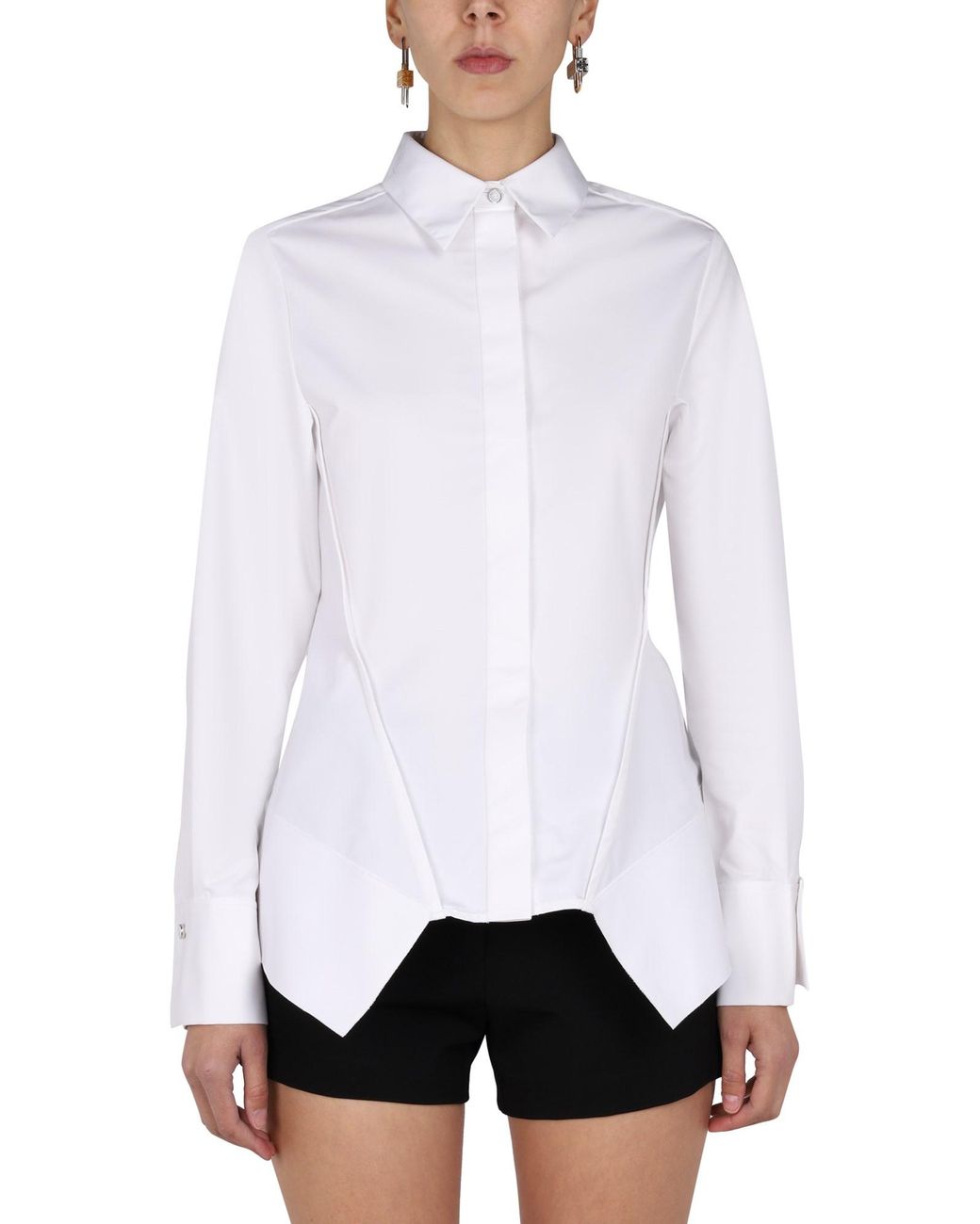 Givenchy White Elegant Shirt With Insert For