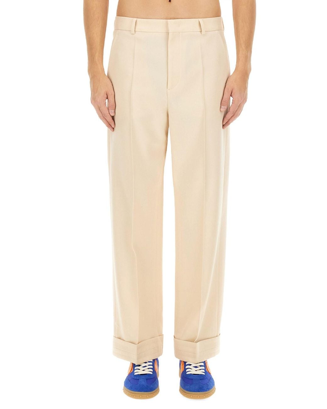 Valentino Natural Wool Pants for men
