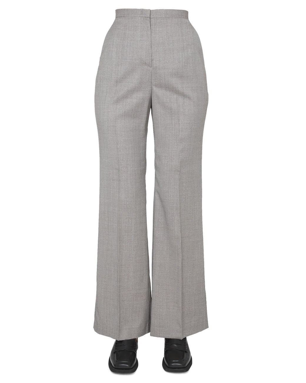 Fabiana Filippi Gray Micro Houndstooth Mini Pants For