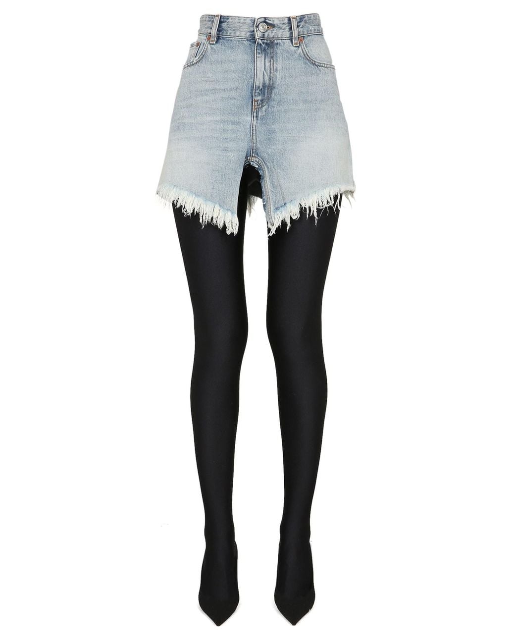 Balenciaga Gray Trendy Mini Skirt