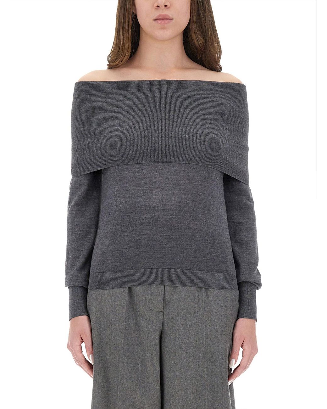 Stella McCartney Gray Slim-Fit Turtleneck Sweater
