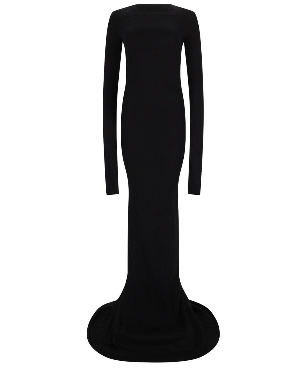 Rick Owens Black Abito Lungo "Simple Edfu Gown"