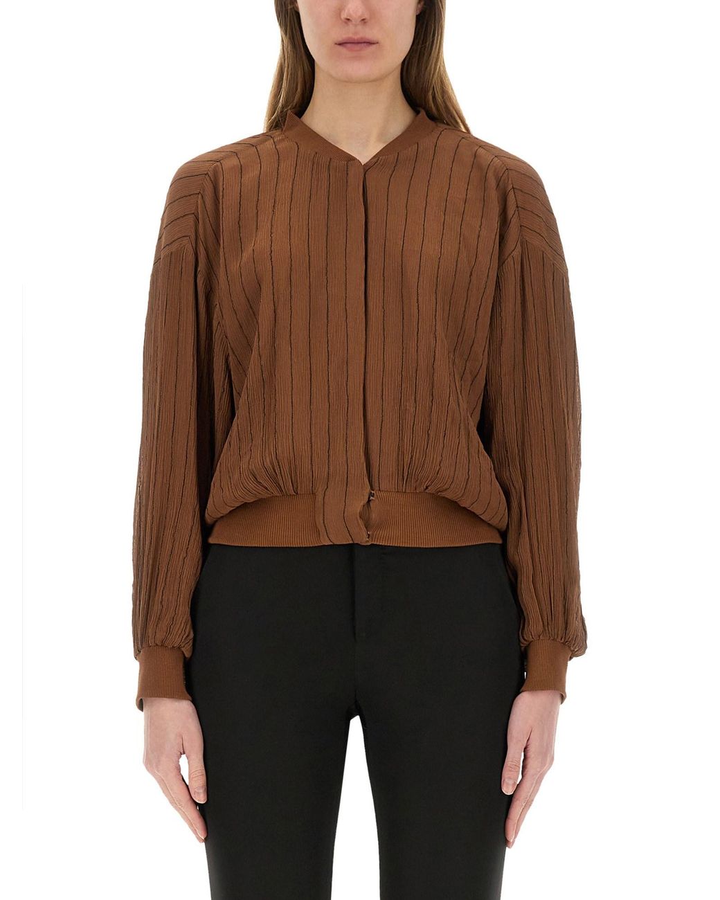 Giacca Bomber di Alysi in Brown