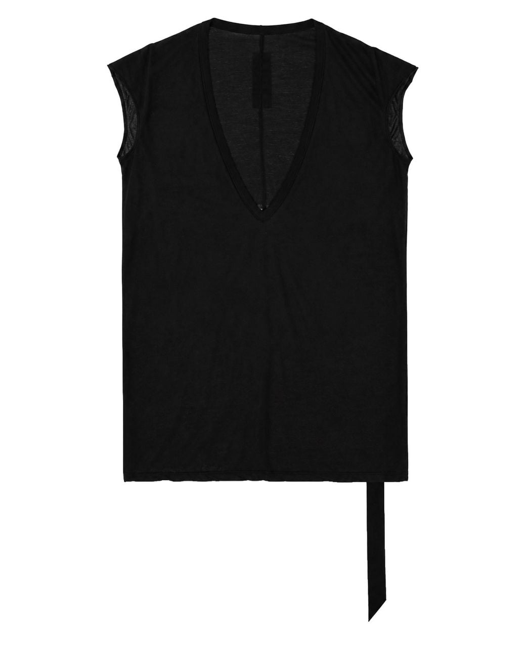 Rick Owens Black Cotton T-Shirt for men