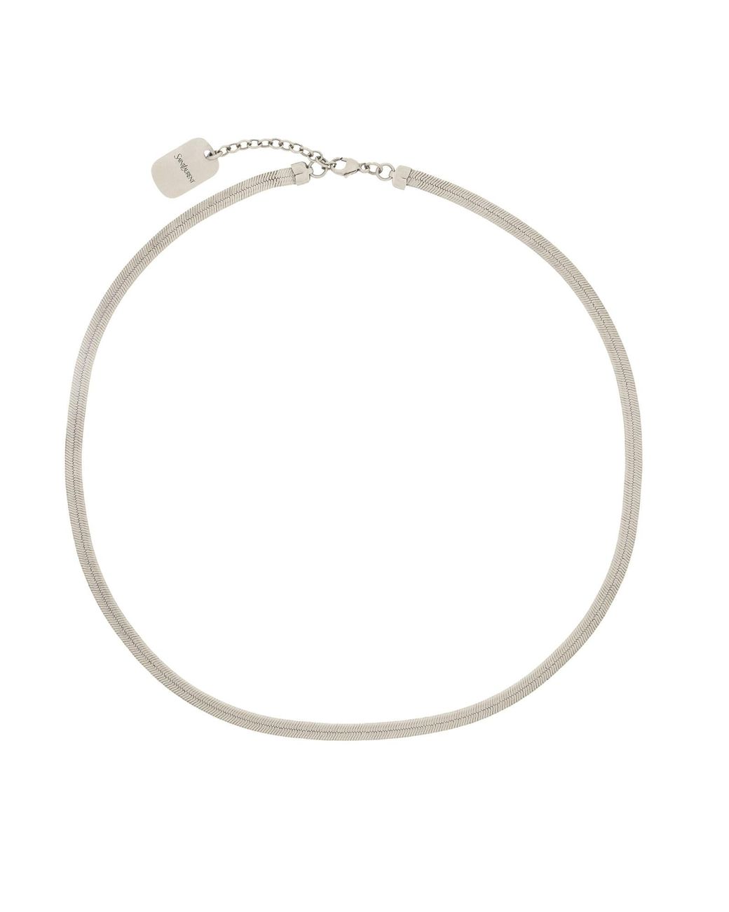 Saint Laurent White Necklace Chain for men