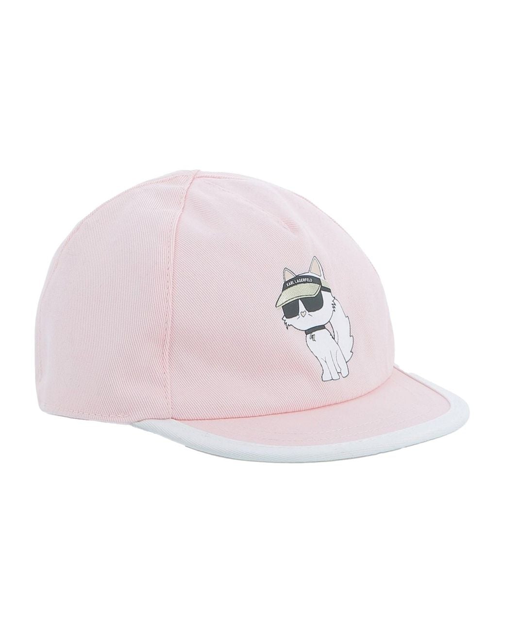 Karl Lagerfeld Pink Hat Cotton