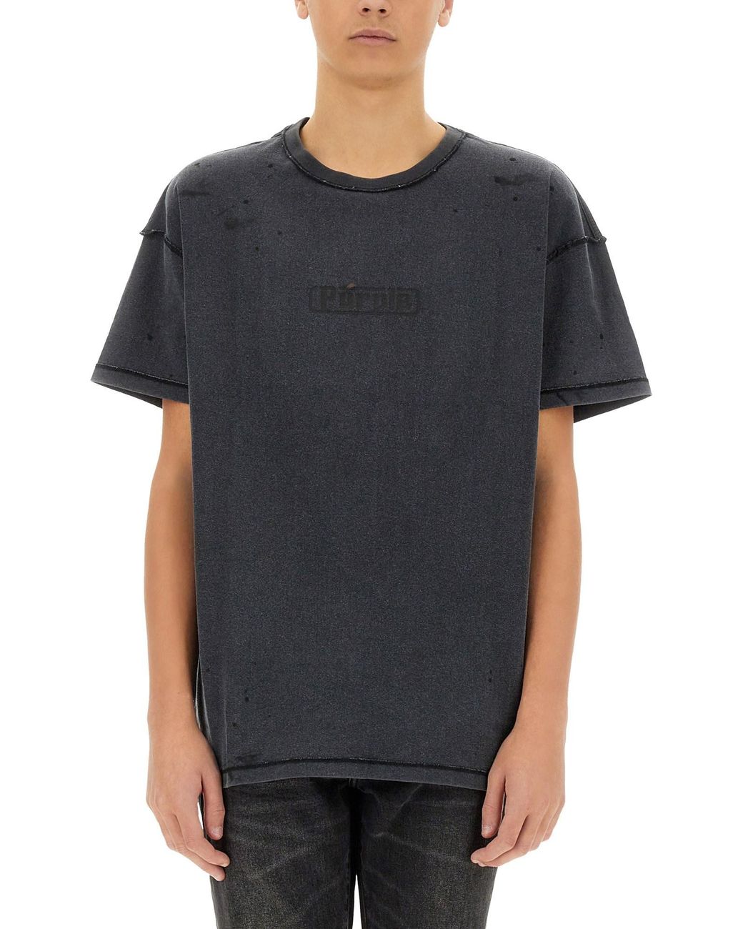 Purple Brand Black "Inside Out" T-Shirt for men