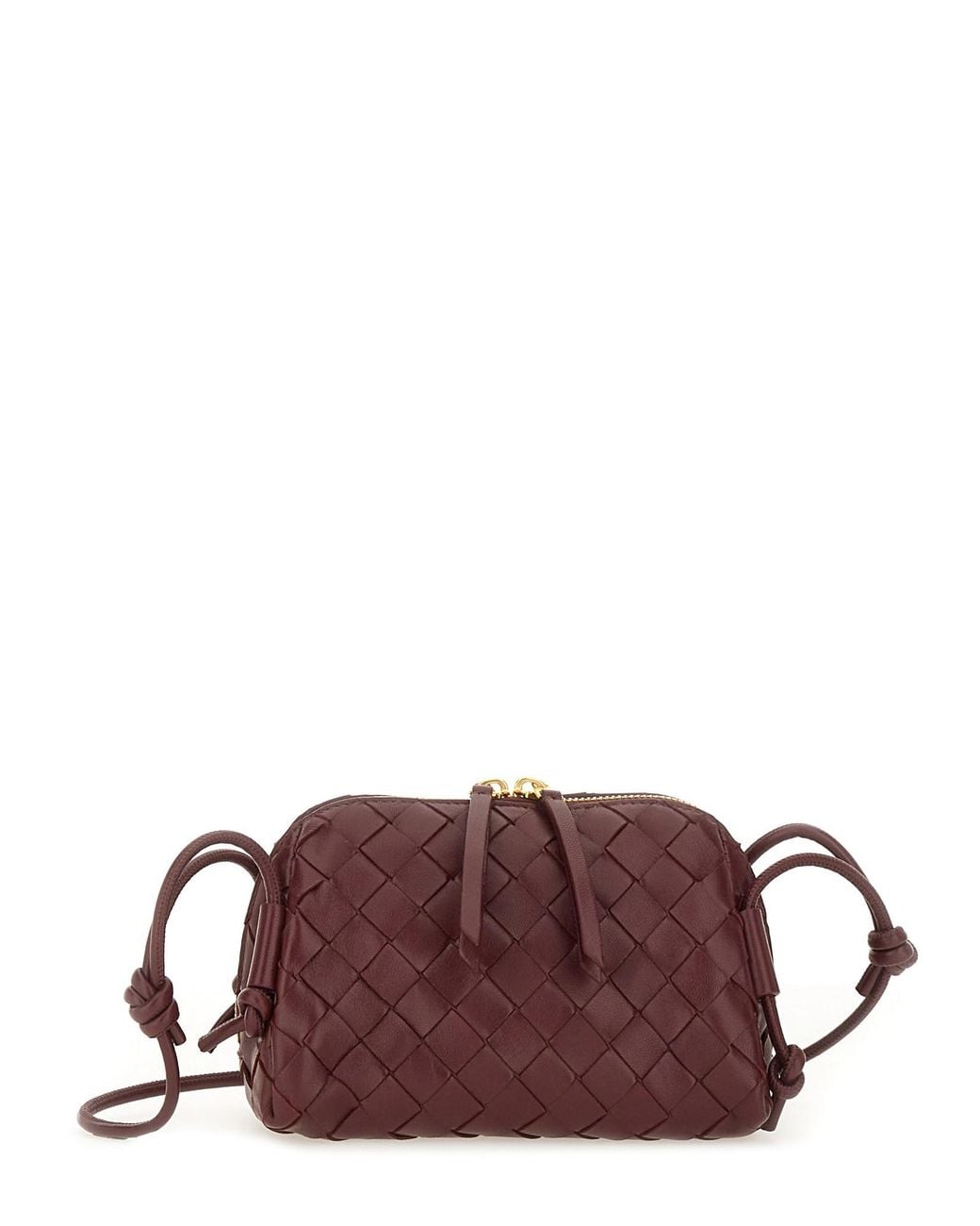 Bottega Veneta Brown Braided Clutch Bag "Concert"