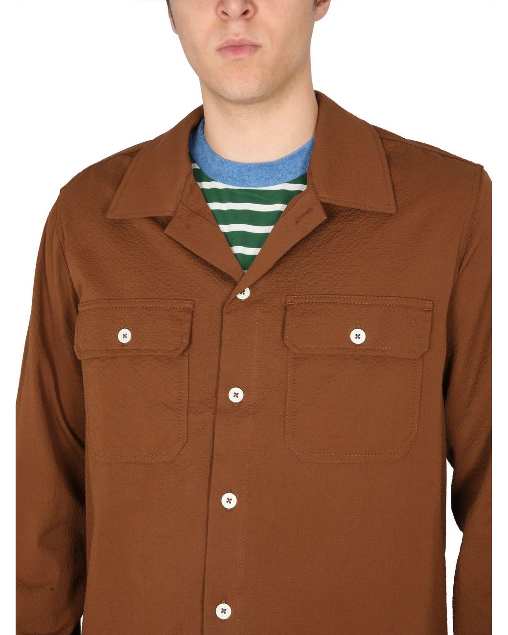 Camicia di Howlin' By Morrison in Brown da Uomo