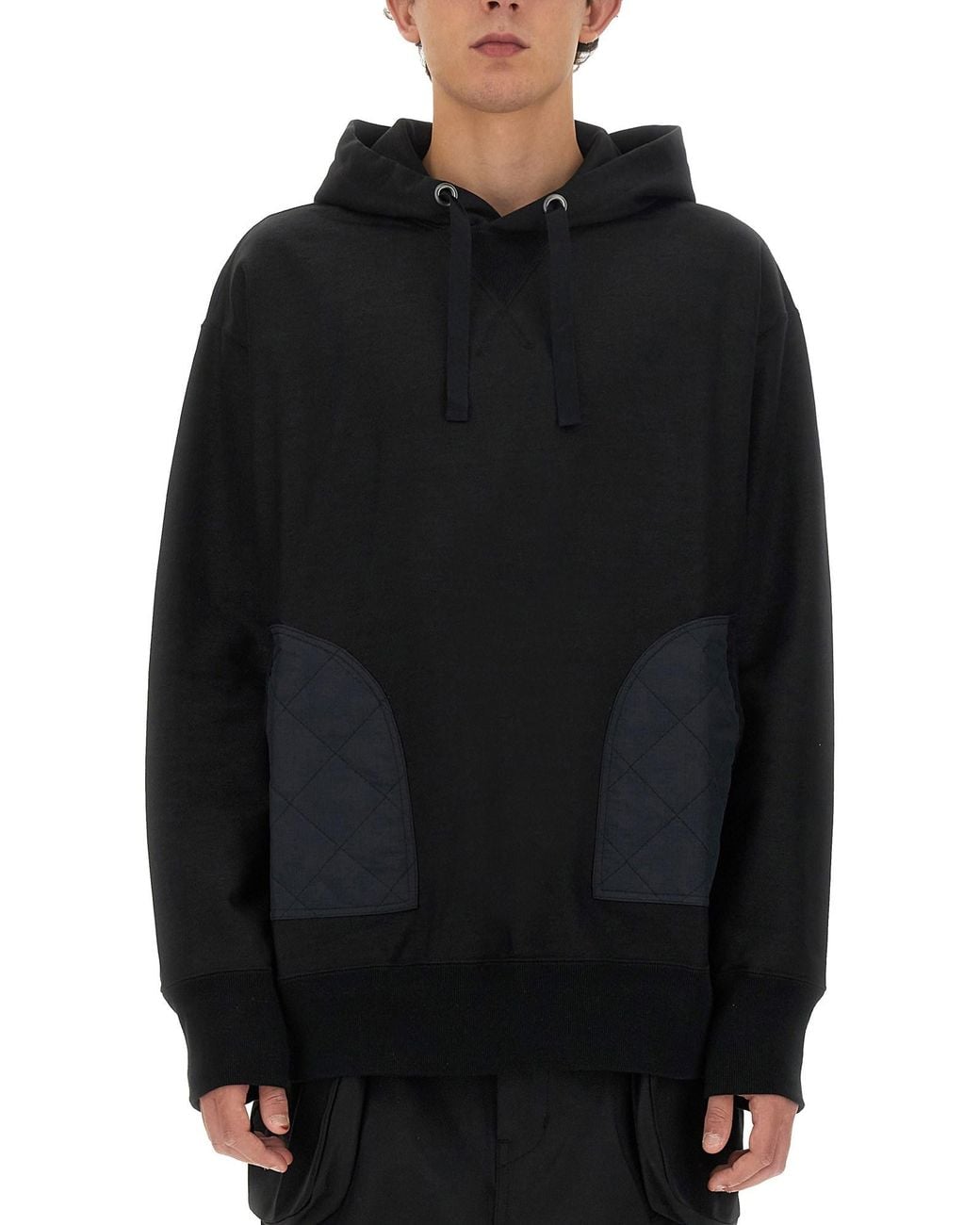 Junya Watanabe Black Relaxed-Fit Hoodie for men