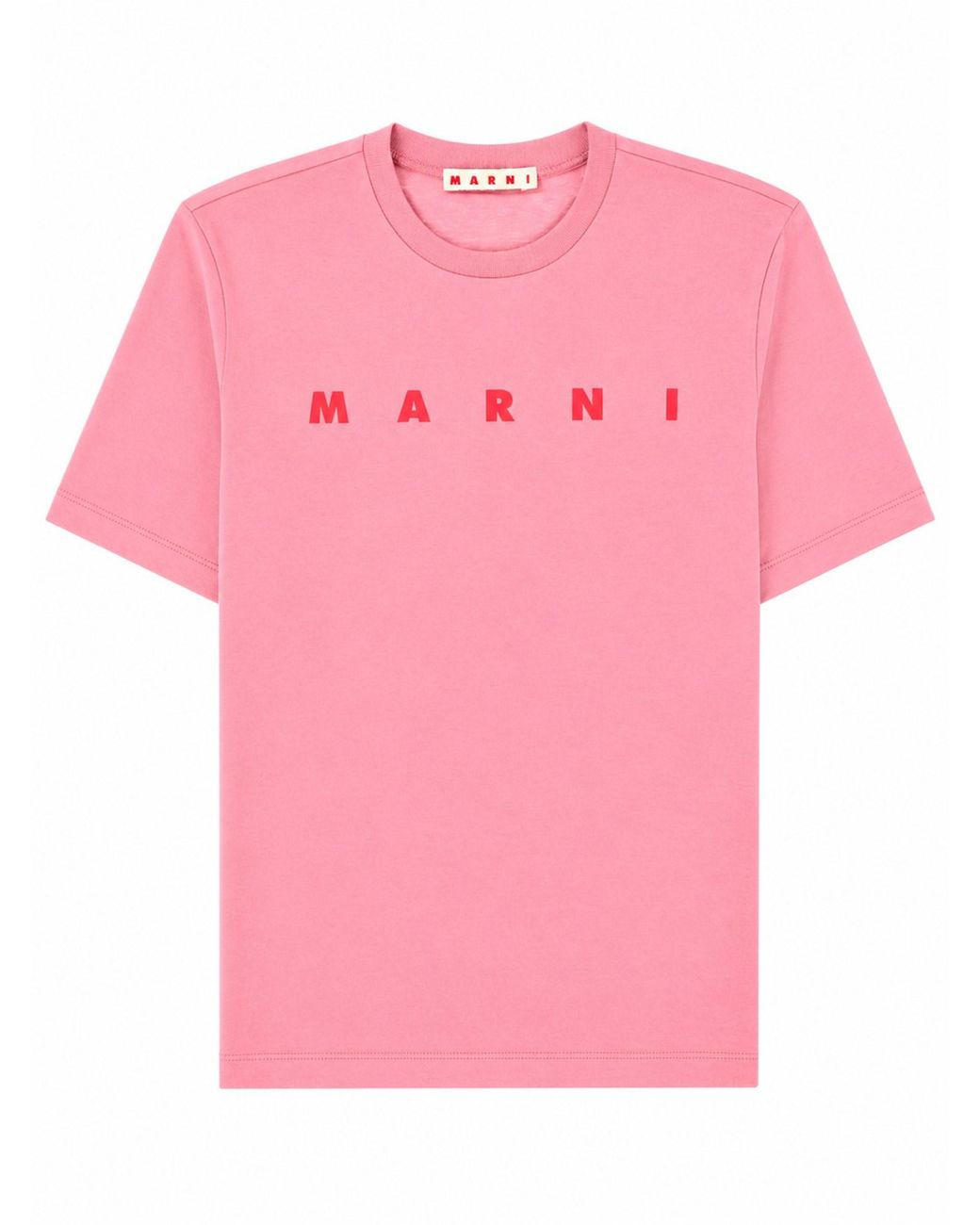 Marni Pink T-Shirt Con Logo