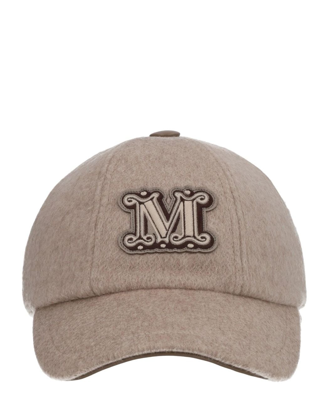 Max Mara Gray Cappello Da Baseball "Ordine"