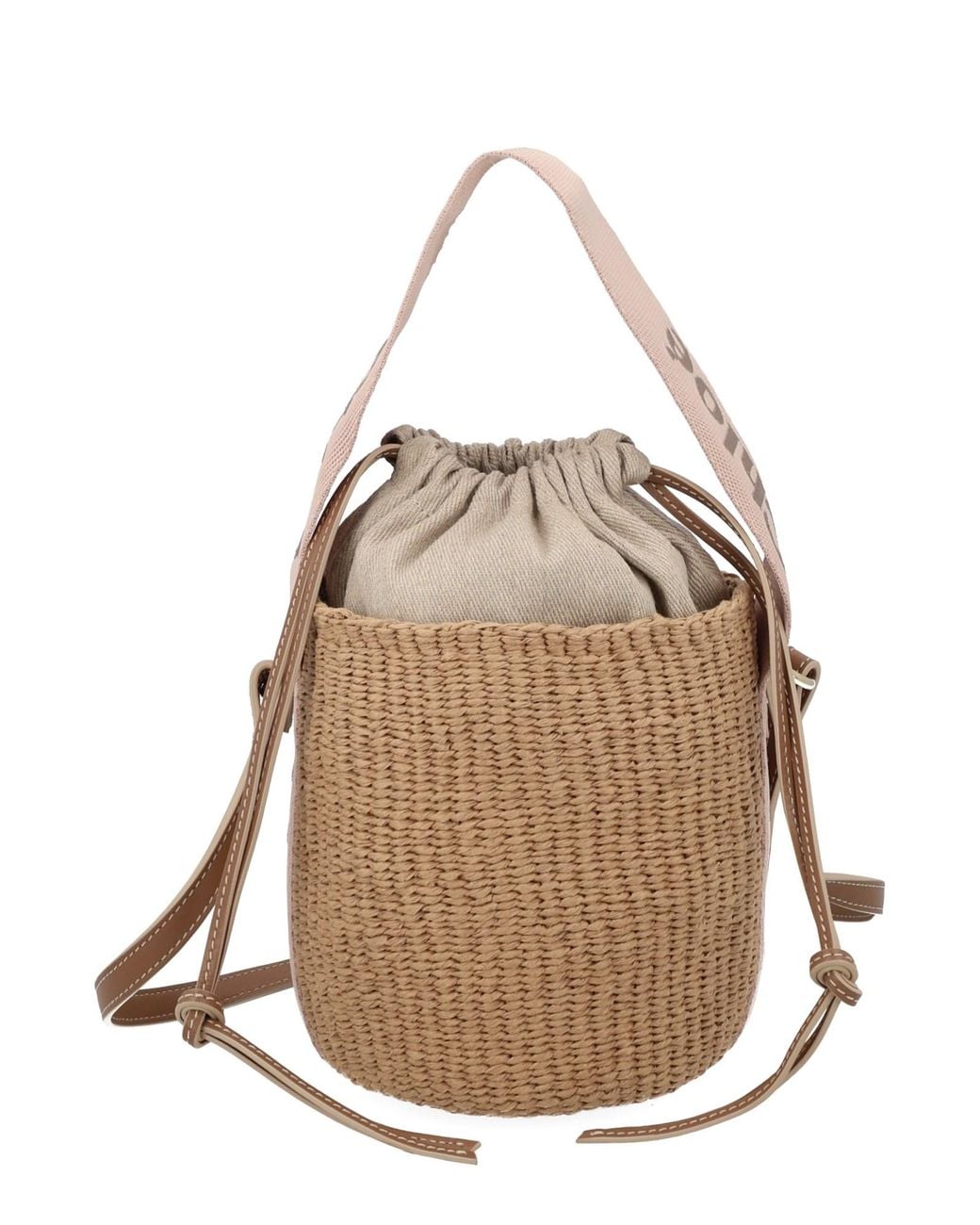 Chloé Natural Borsa A Secchiello "Woody" Small