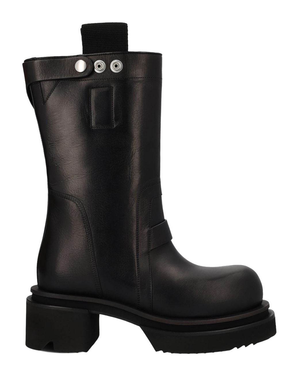 Rick Owens Black Stivale "Pull On Bogun"