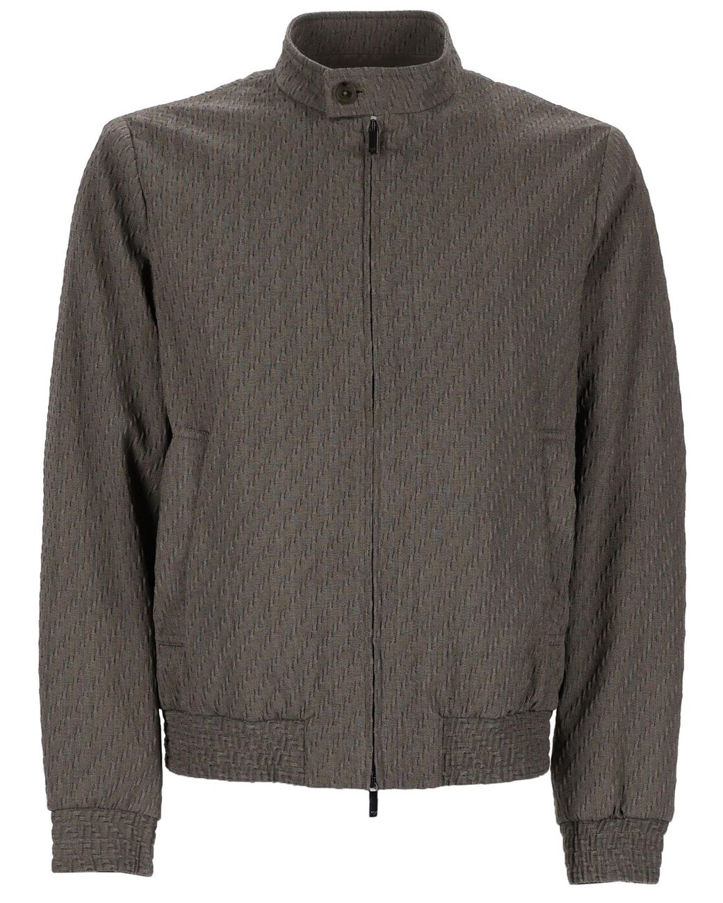 Emporio Armani Gray Blouson Jacket for men