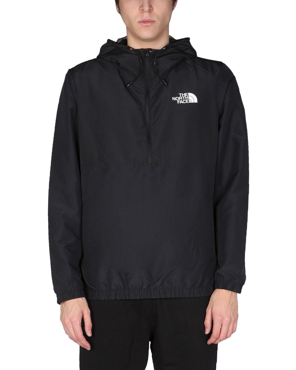 The North Face Technical Fabric Logo Print Jacket in Black for Men | Lyst