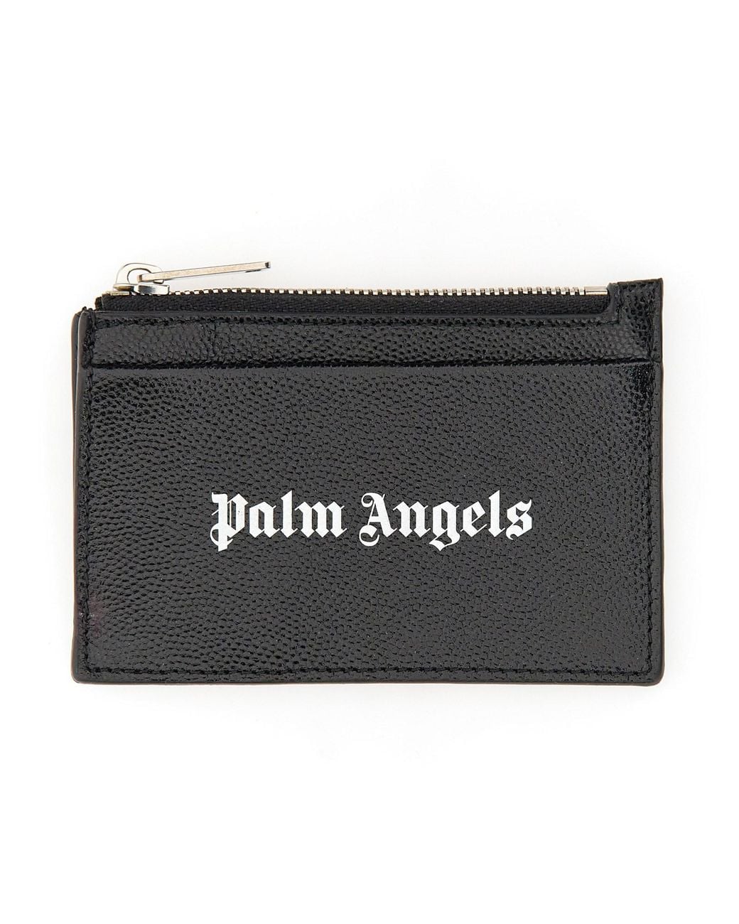 Palm Angels Black Caviar Card Holder Leather Wallets & Purses for men