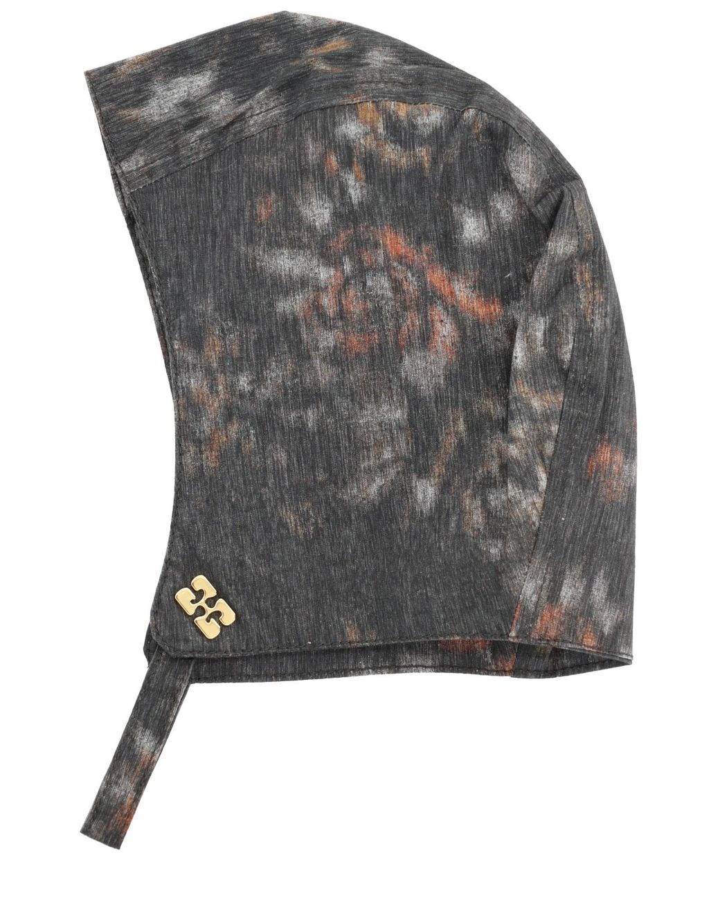 Ganni Gray Cap With Print