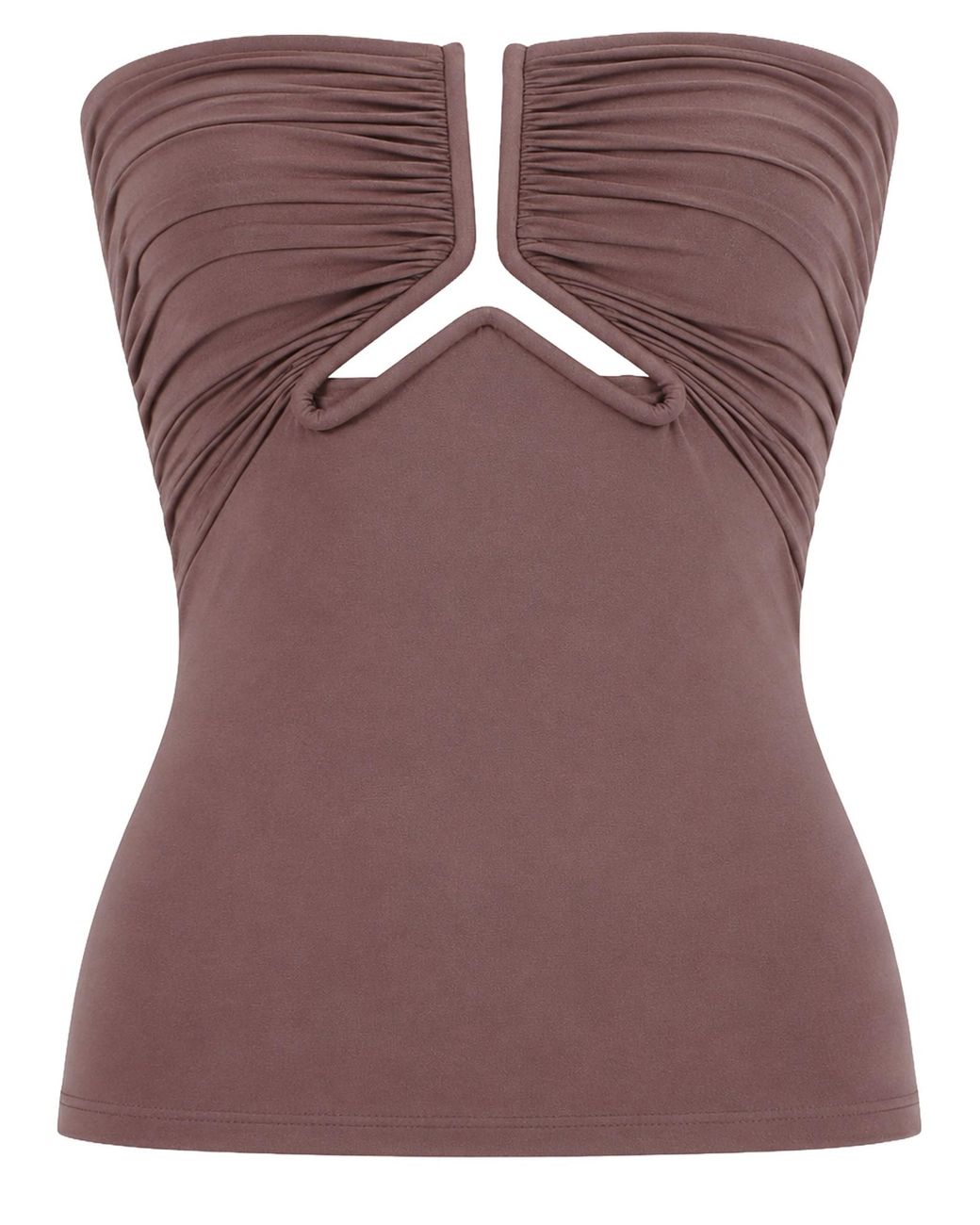 Rick Owens Brown Top Bustier "Alannah"