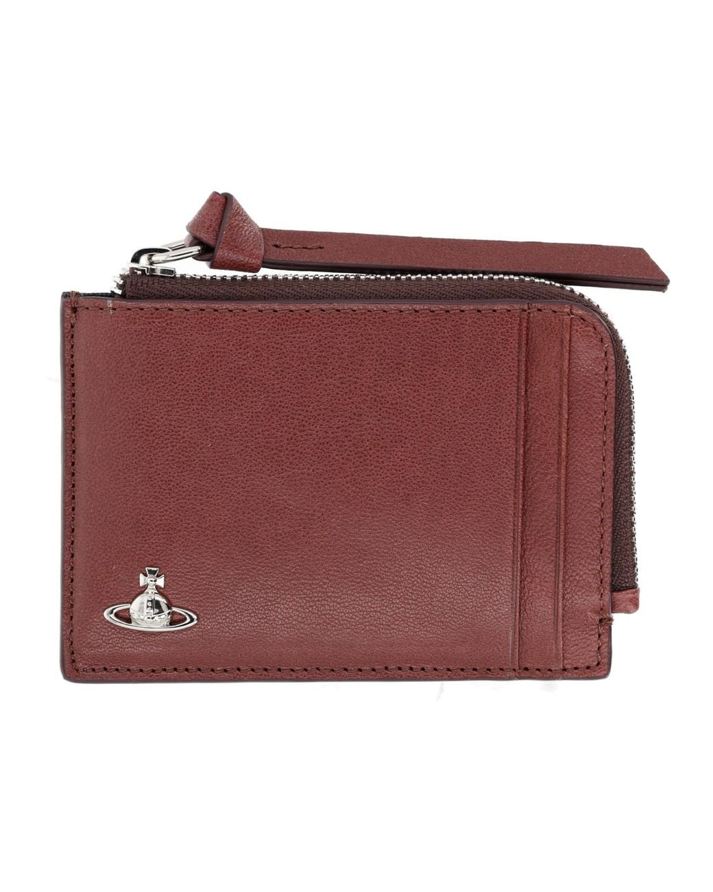 Vivienne Westwood Red Portacarte Con Zip