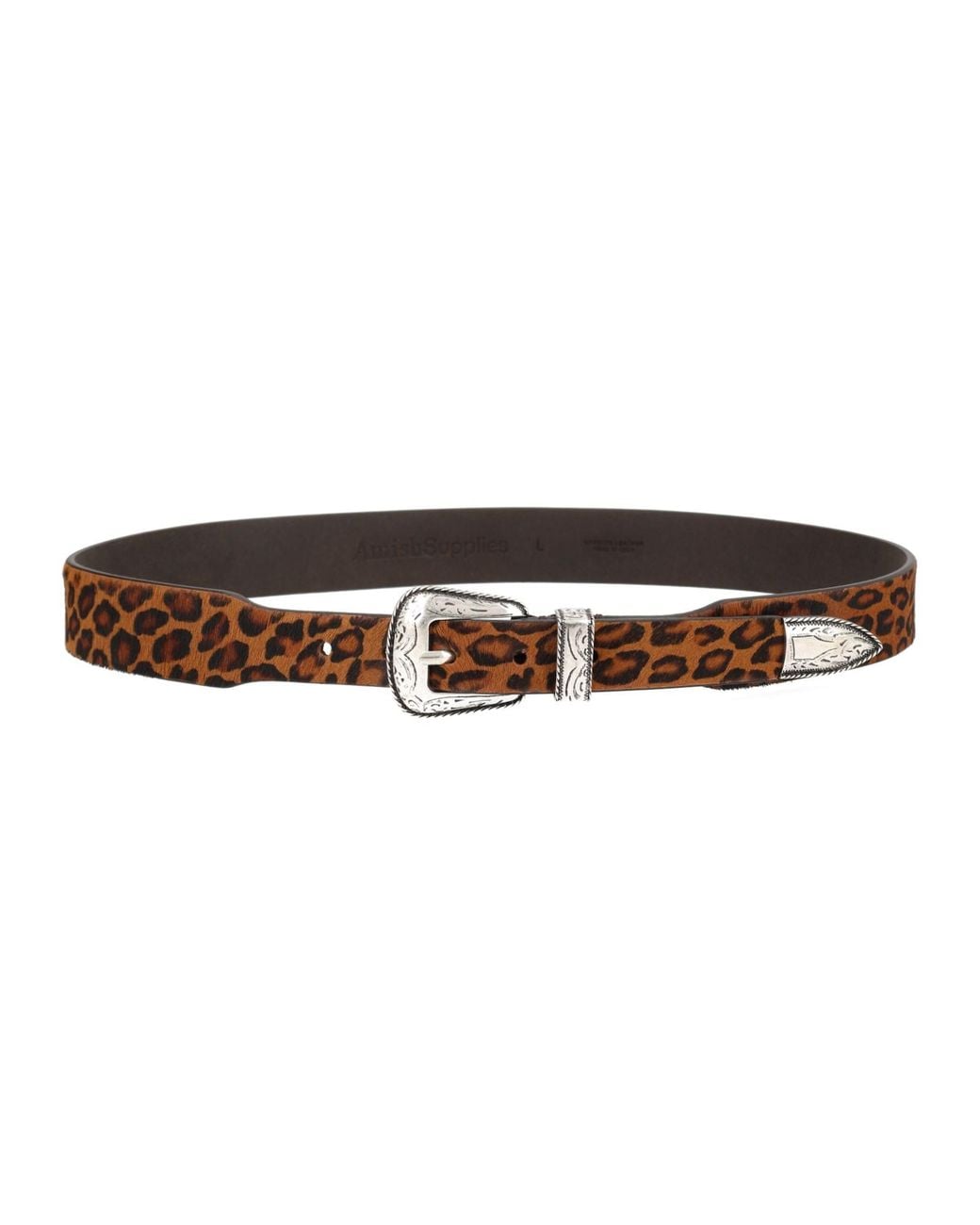 AMISH Brown Cintura "Western" Con Fibbia for men
