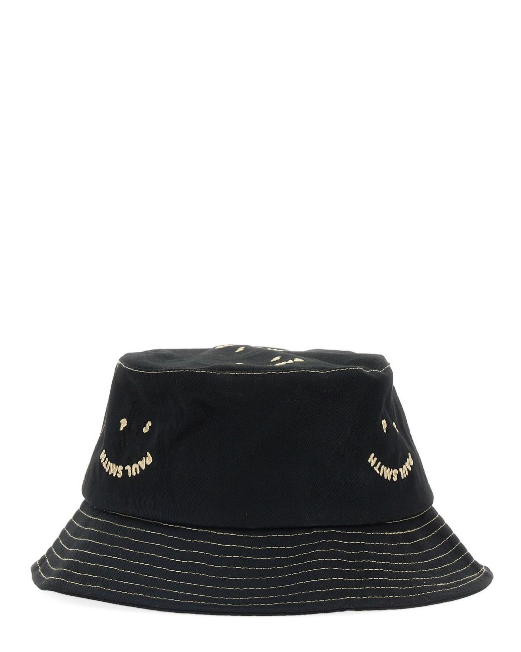 Cappello Bucket Happy di Paul Smith in Black da Uomo