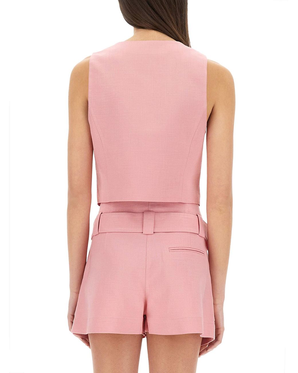 Gilet Cropped di MSGM in Pink