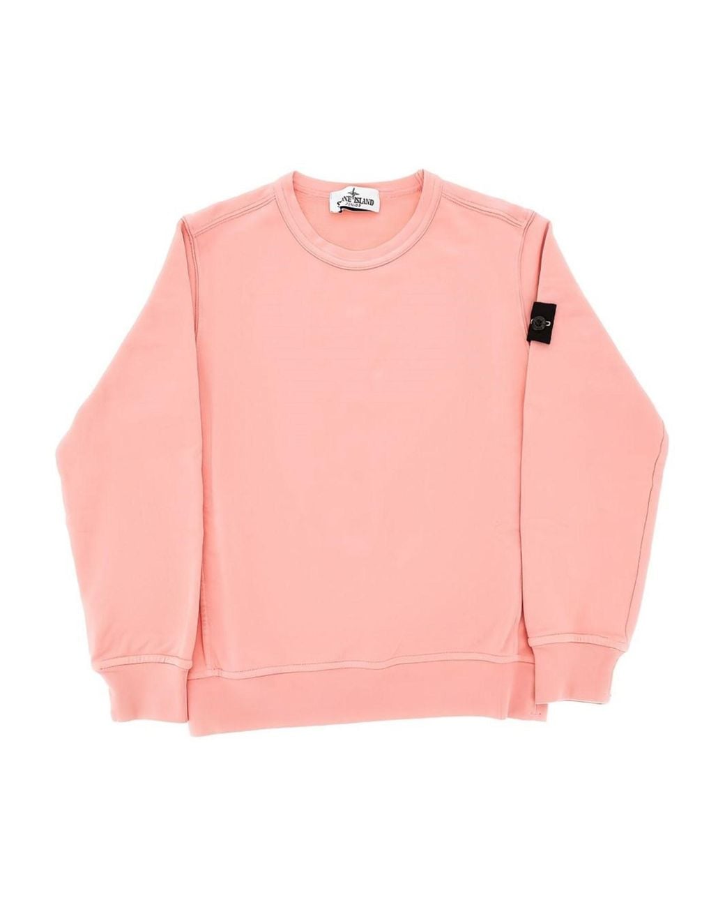 Stone Island Pink Sweatshirt With Logo