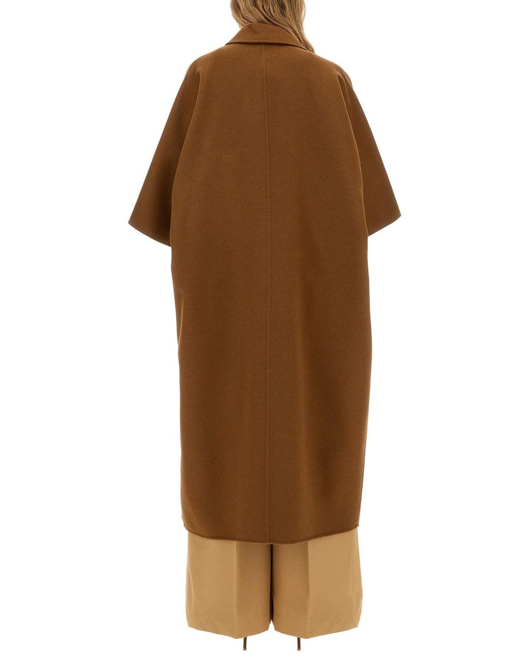 Cappotto A Cappa di Max Mara in Brown