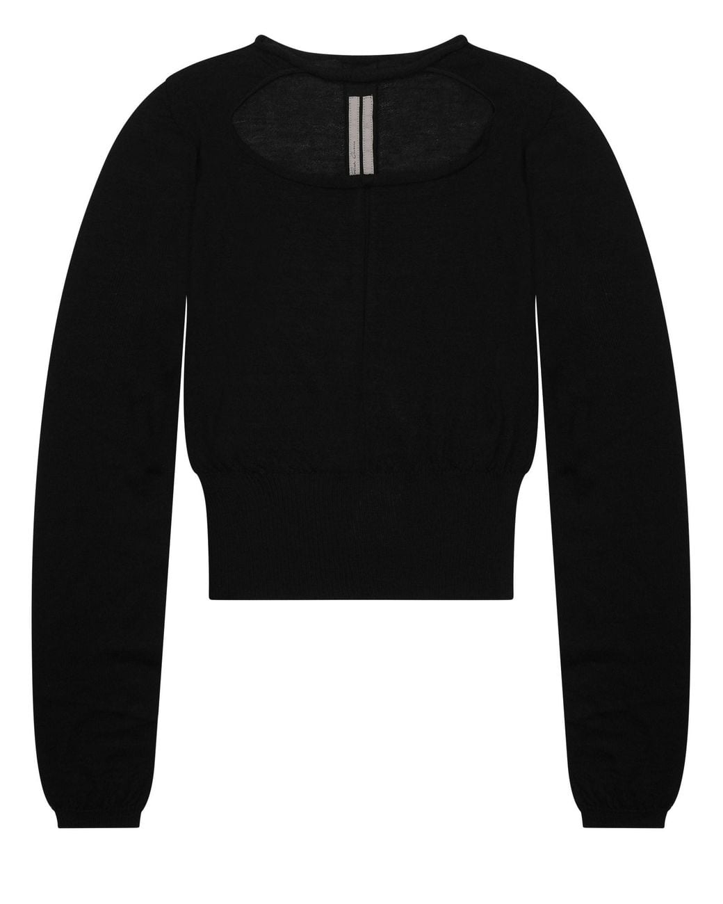Rick Owens Black Maglia "Slashed" Cropped