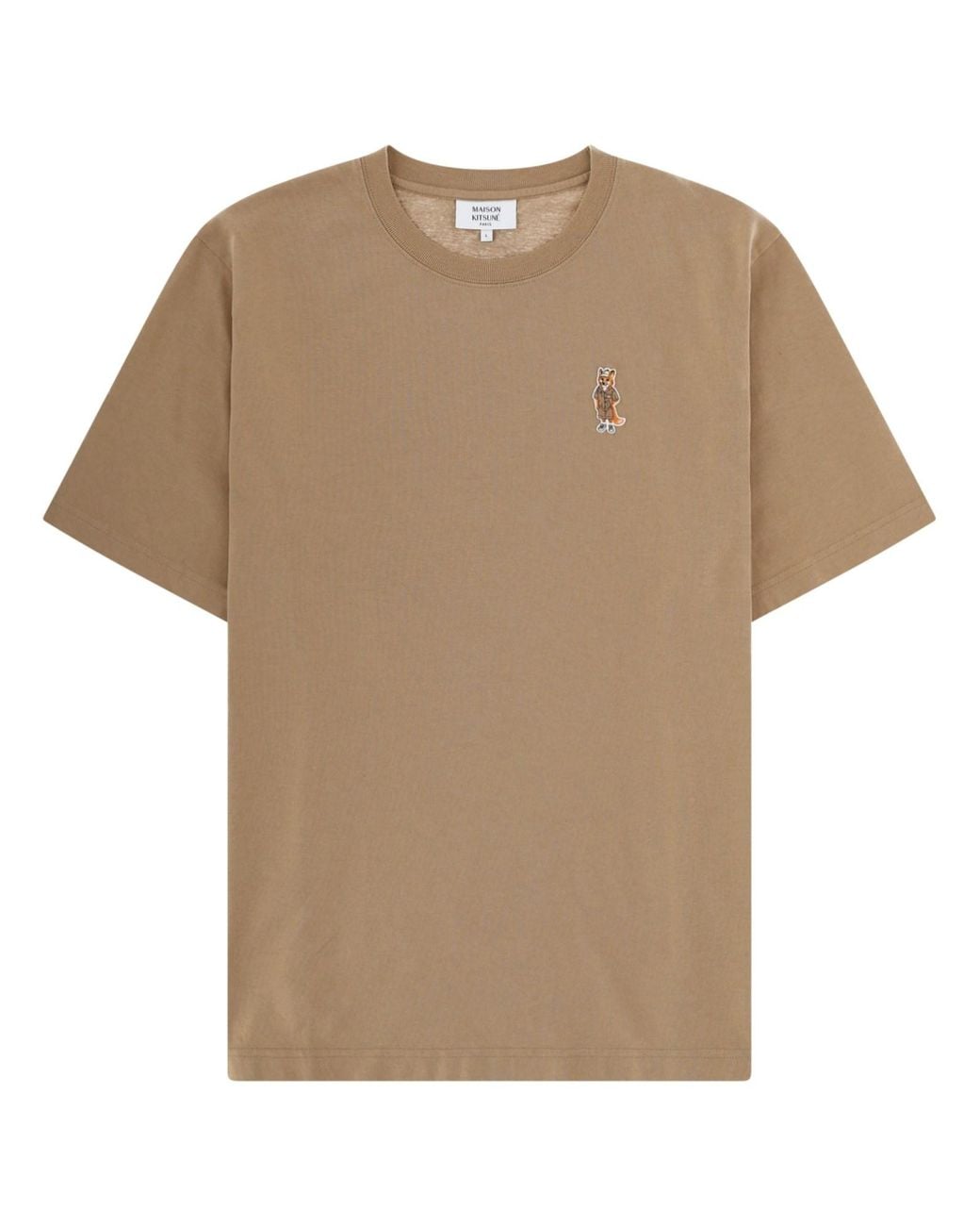 Maison Kitsuné Natural Maison Kitsuné T-Shirt "Dressed Fox" for men