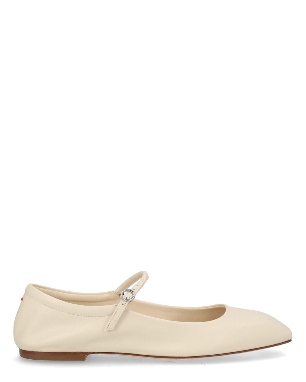 Aeyde Natural Leather Ballet Flats