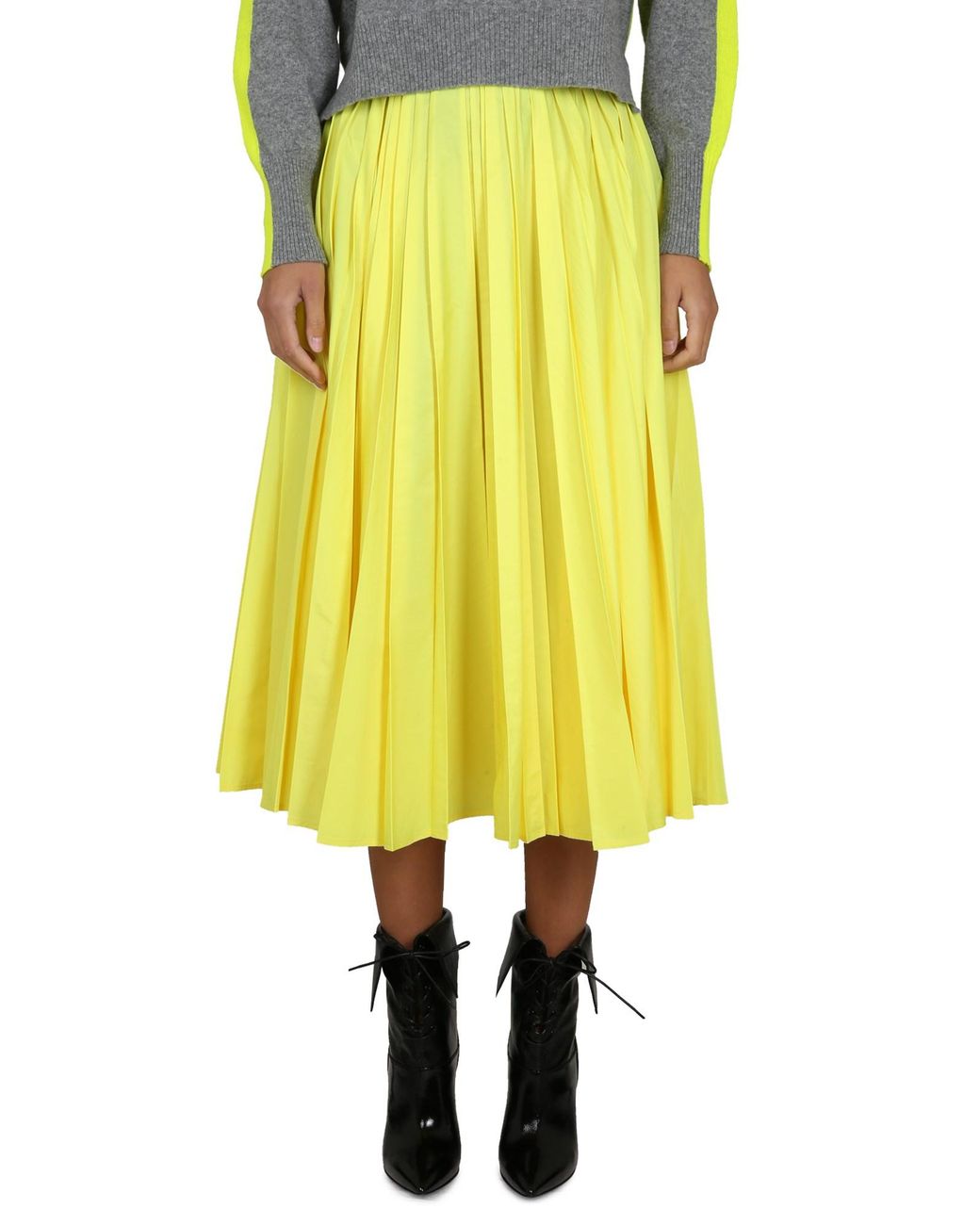 Philosophy Di Lorenzo Serafini Yellow Taffeta Skirt