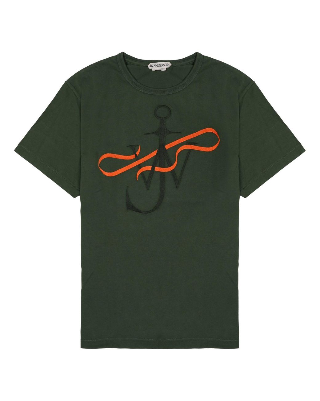 J.W. Anderson Green T-Shirt Con Logo for men