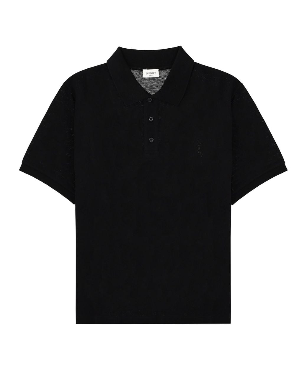 Saint Laurent Black Polo Cassandre for men