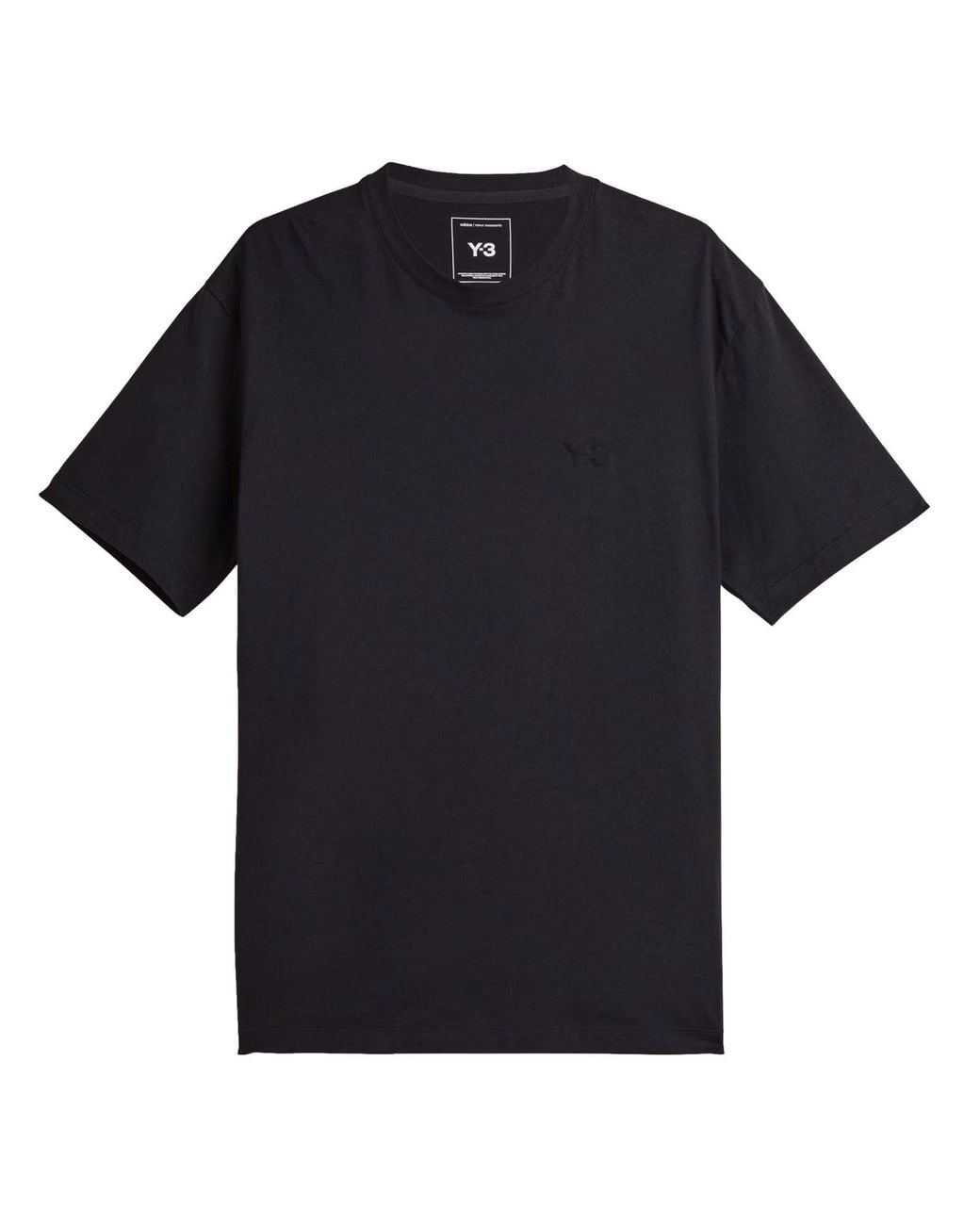 Y-3 Black 3 T-Shirt With Logo