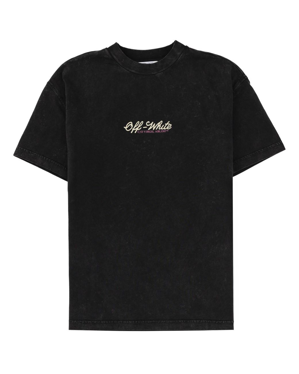 Off-White c/o Virgil Abloh Black Logo T-Shirt Cotton T-Shirts